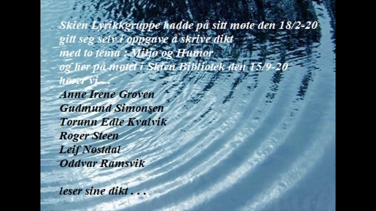 Diktopplesning 15.09.20