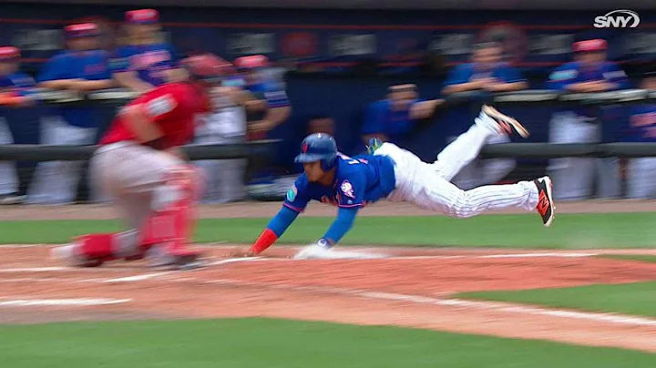 BOS@NYM: Lagares steals home, gives Mets the lead