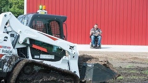 Radio-Remote-Controlled Bobcat Loader Helps Paralyzed Man Get Back to Work