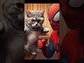 Cat and Spiderman Dance #trendingshorts #cat #trending #spiderman #cute #cutebaby