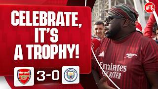 CELEBRATE, It’s A TROPHY 🏆 (Kelechi) | Arsenal 3-0 Man City