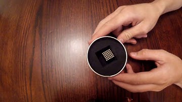 How to make a cube using magnetic balls/3mm version
