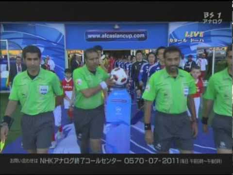 2011/01/25 AFC Asian Cup [5] Semi Final Japan Vs South Korea National Anthem