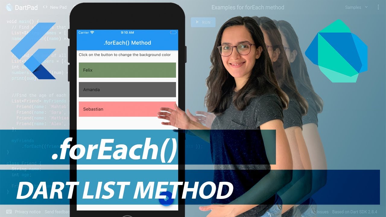 foreach คือ  2022  List Method .forEach() in Dart \u0026 Flutter