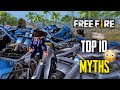 Top 10 mythbusters in freefire battleground  freefire myths 272