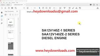 Komatsu Sa12V140Z-1 Series Saa12V140Ze-2 Series Diesel Engine Shop Manual Cebm002603 - Pdf Download