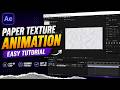 Crumpled Paper Background Animation After Effects Tutorial.