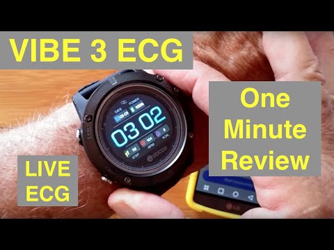 ZEBLAZE VIBE 3 ECG IP67 Waterproof “Instant ECG+PPG on demand” Smartwatch: One Minute Overview