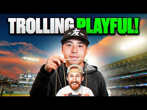 I Hired The World's Best Player To Troll Playful 😭