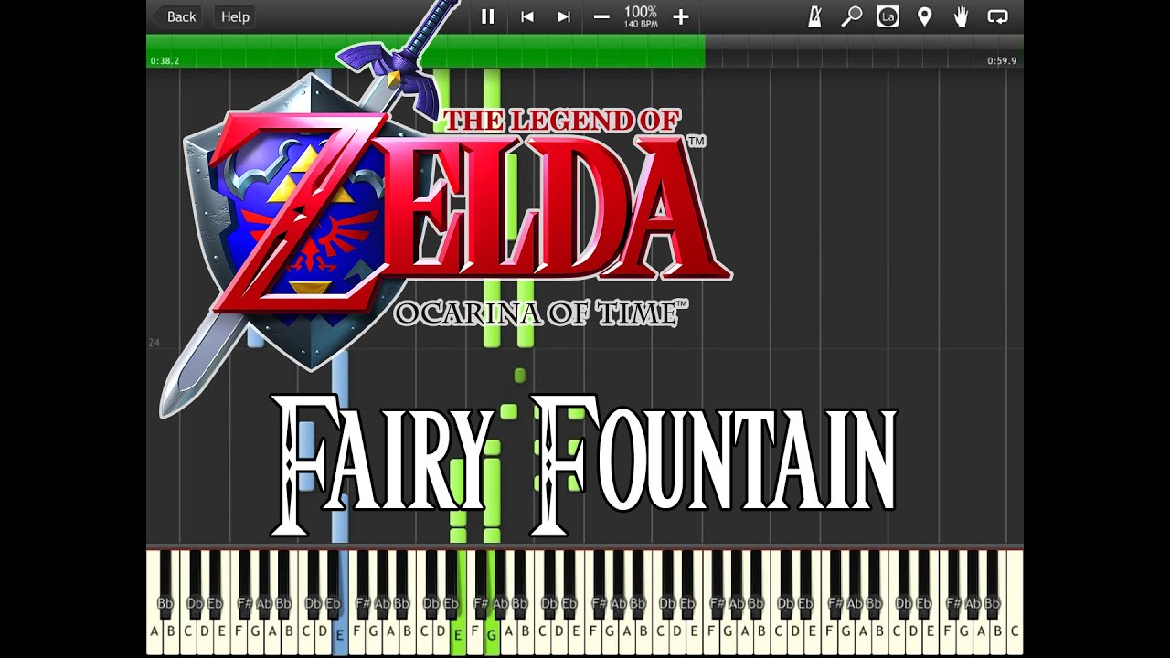 Zelda Ocarina Of Time Fairy Fountain (Synthesia) YouTube