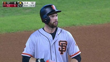 SF@ARI: Belt plates a pair with double to left field