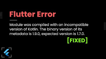[FIXED] Your project requires a newer version of the Kotlin Gradle plugin.