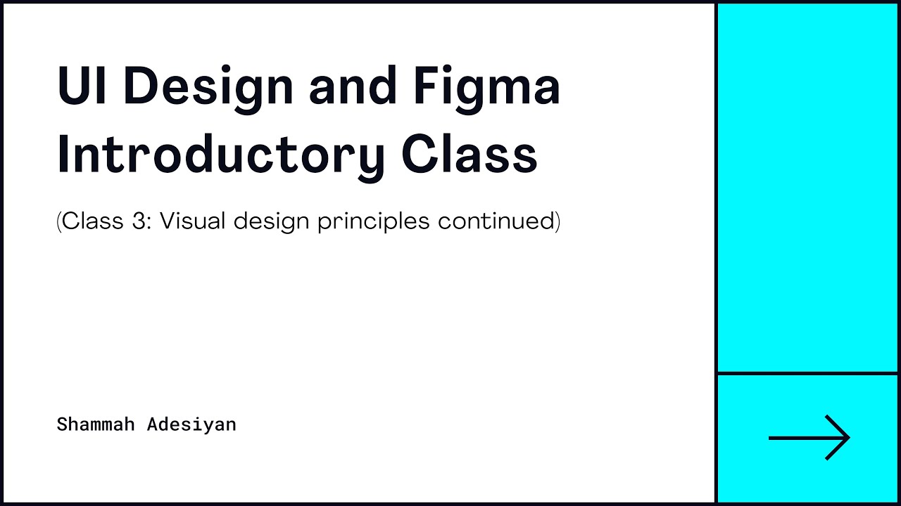 UI design and Figma introduction Class 3 - YouTube