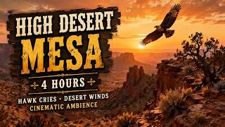 Lone Ranger Vigil 🦅 4 Hours Mesa Ambience & Soft Shrubbery Rustle for Study screenshot 1