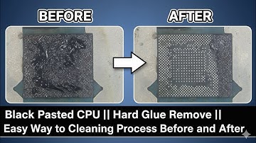 Black Pasted CPU Glue Remove ✅ Easy Cleaning Process | Mobile Repair Trick