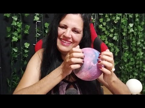 Asmr- tapingg na Lâmpada na lua e em outros objetos