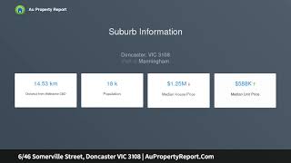 6/46 Somerville Street, Doncaster VIC 3108 | AuPropertyReport.Com 6/46 Somerville Street, Doncaster VIC 3108 | AuPropertyReport.Com