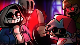 Friday Night Funkin' Vs Dusttale Remastered + Cutscenes (FNF Mod) Undertale  GENOCIDE/PACIFIST Ending 