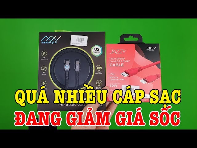 Quá nhiều cáp sạc nhanh đang GIẢM GIÁ CỰC SỐC anh em ạ !