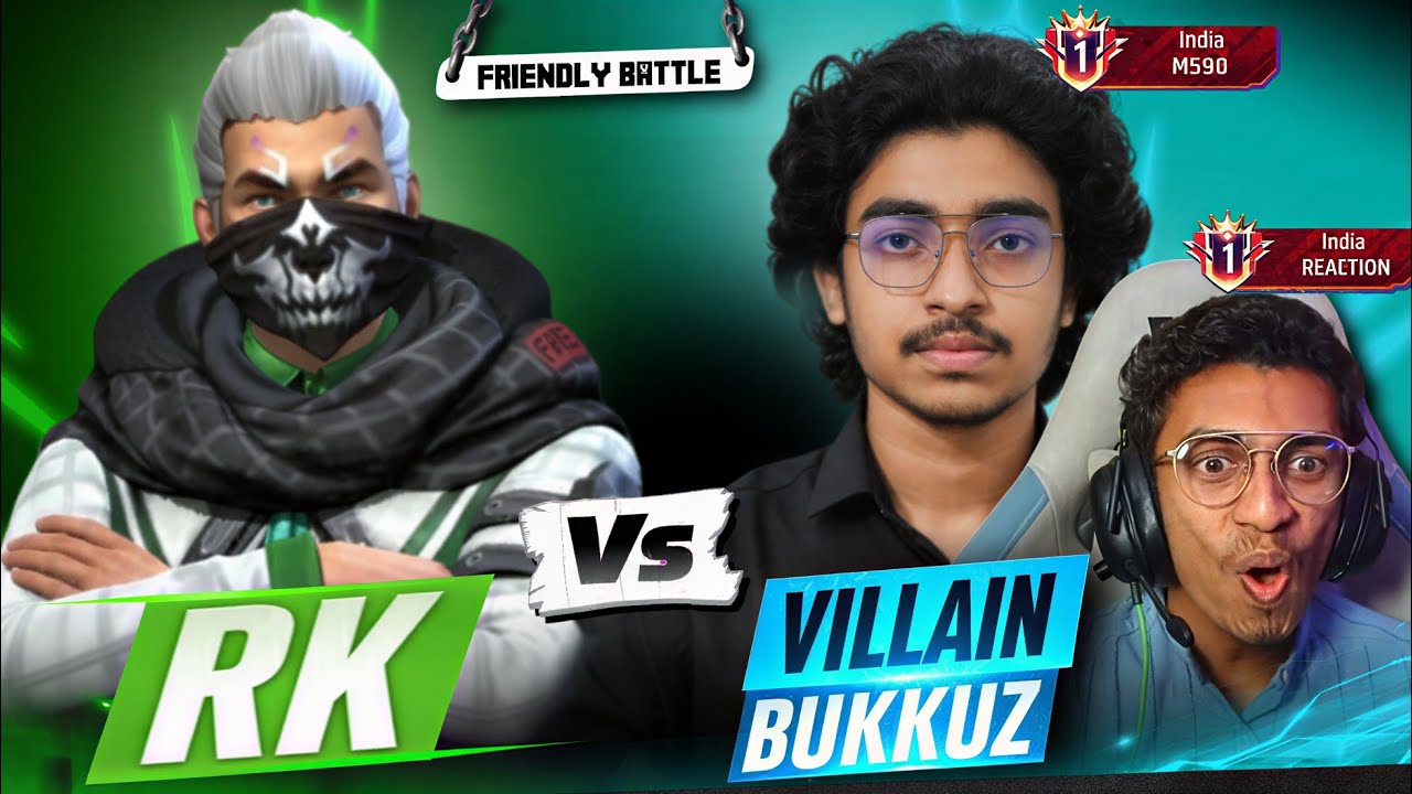 MR RK CAN STOP VILLAIN & BUKKUZ 😵 | FRIENDLY BATTLE - YouTube
