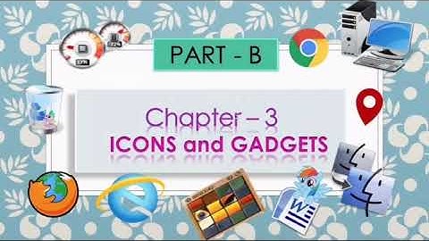 CLASS 3, Part -2 Chapter 3 - ICONS and GADGETS