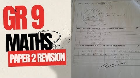 GRADE 9 Maths P2 November 2024| Exam Revision