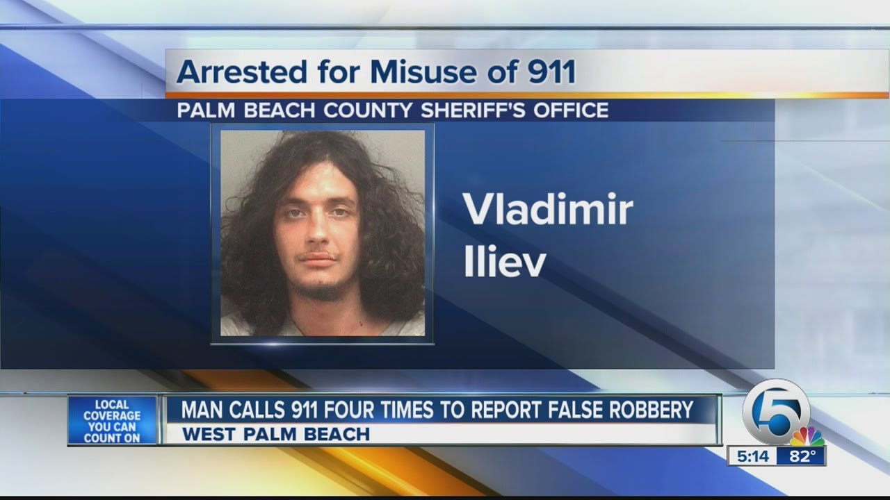Man calls 911 four times to report false robbery - YouTube