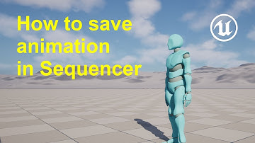 How to save animation in Sequencer in Unreal Engine 5