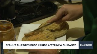 Peanut allergies drop in kids after new guidance