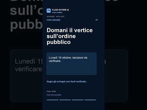 Video Meloni convoca domani un vertice sullordine pubblico | Focus 18/10 ore 19