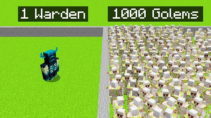 I Made 1 Warden Fight 1000 GOLEMS (Minecraft Battle)