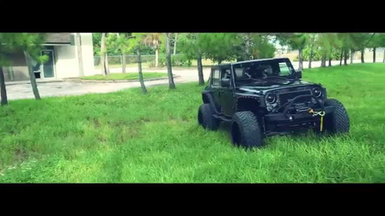 Jeep Wrangler on 24x14 Amani Forged Vona - YouTube