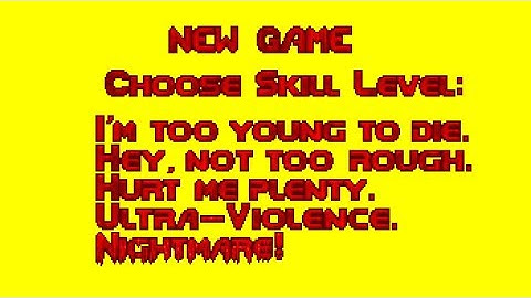 (Peter) Het moeilijkheidsmenu van Doom uitgelegd