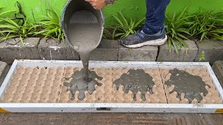 : Flower pots craft // Details how to make Flower pots from Cement and Egg trays