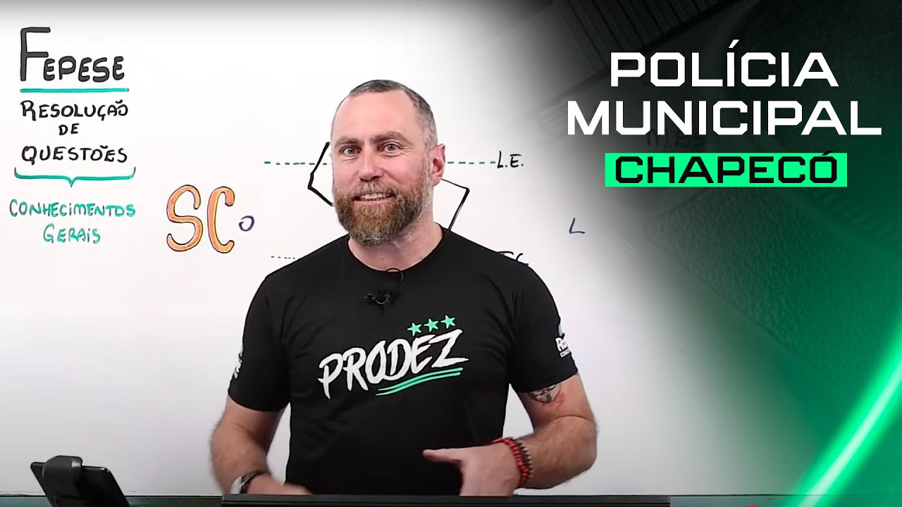 Polícia Municipal de Chapecó | Intensivão de Pós-edital - Conhecimentos Gerais