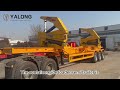 Self-Loading Container Skeleton Trailer with Crane