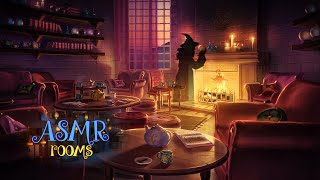 Divination Classroom Ambience  Harry Potter Inspired ASMR  Magical tea room Fireplace 1 hour