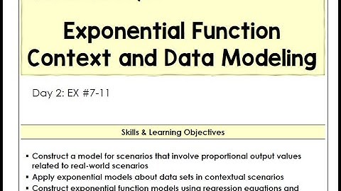 2.5-B exponentiële functie modelleringsvideo