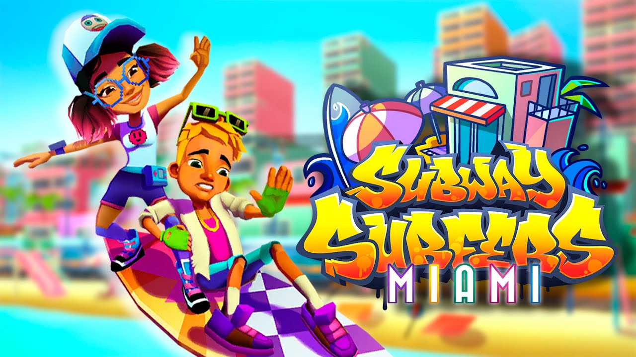 SUBWAY SURFERS MIAMI 2022 : NICK NEON OTFIT AND RETRO WAVE BOARD