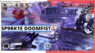 SP9RK1E DOOMFIST POV | June Joust Winners Semi-Finals | Dallas Fuel vs Shanghai Dragons | OWL 2021