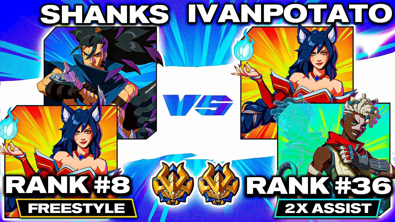 2XKO ▰ SHANKS (#8) 🦊🌪 Ahri/Yasuo vs ivanpotato (#36) ⏳🦊 Ekko/Ahri ▰ Pro Level Replays