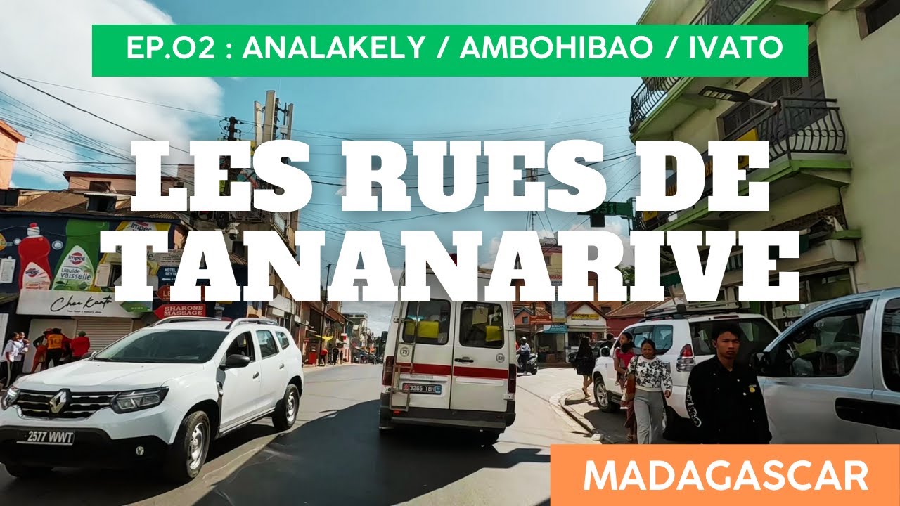 Quartiers d'Antananarivo - E02 - Les rues de Tana à moto, Madagascar 🇲🇬 Analakely, Ambohibao, Ivato