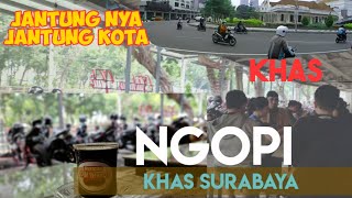 Tempat ngopi ramai & asyik surabaya  kota, untuk muda mudi dan komunitas, view wisata kapal kalimas