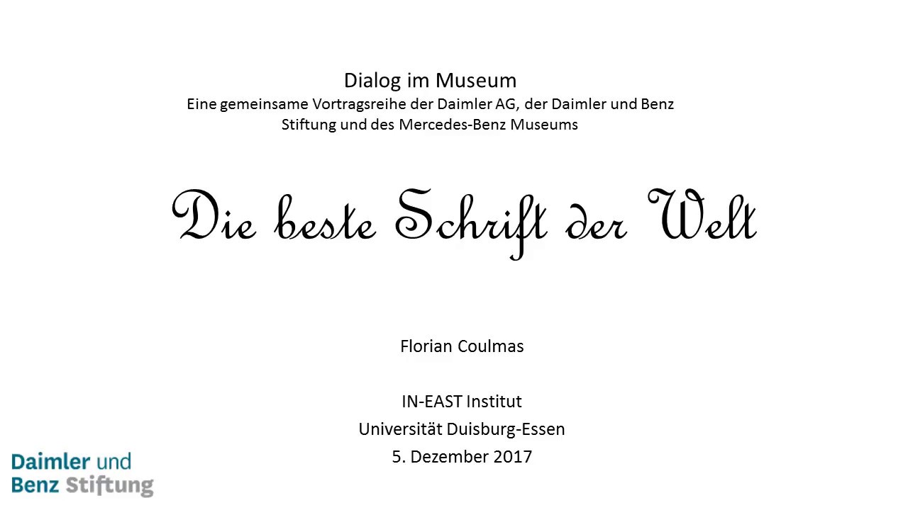 Die beste Schrift der Welt YouTube