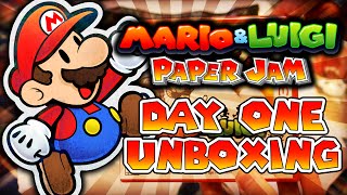 Mario & Luigi: Paper Jam Unboxing w/ GameStop Paper Craft Bonus (ENGLISH/US VERSION)