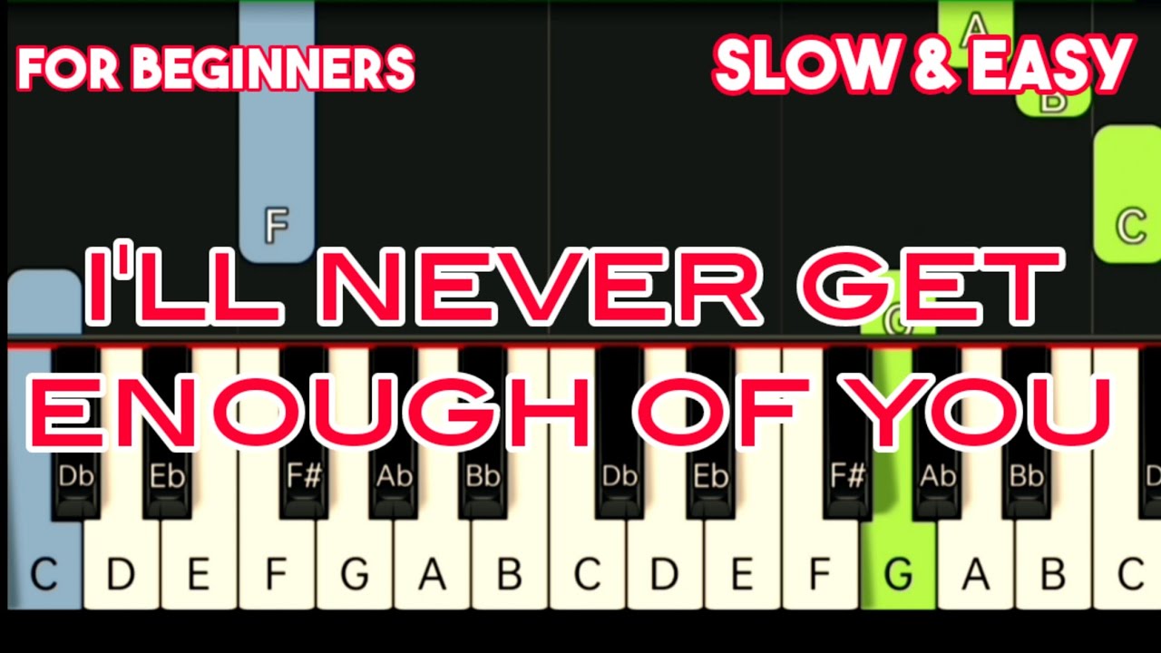 AIR SUPPLY I'LL NEVER GET ENOUGH OF YOU SLOW & EASY PIANO TUTORIAL