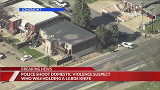 Longmont police shoot at man reportedly armed with knife