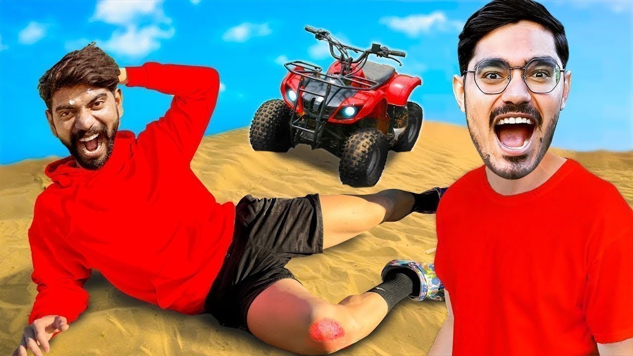 We Went to Desert in Dubai🔥   रेगिस्तान में मरते मरते बचे🥵   Crazy Desert Adventure