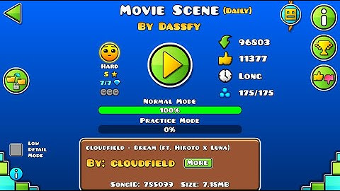 Daily level: Movie Scene | Geometry dash 2.11
