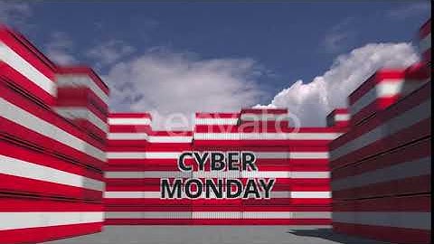 Containers with CYBER MONDAY Text and Flags of Austria | Motion Graphics - Envato elements